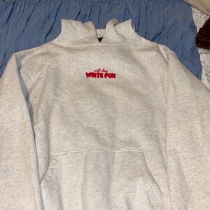 With Love In The Moment Oversized Hoodie Grey Marle